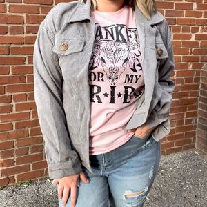 Grey corduroy jacket